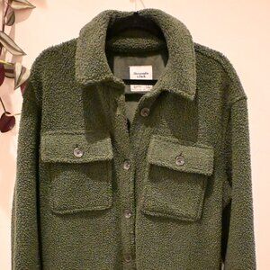 Abercrombie & Fitch Oversized Sherpa Jacket